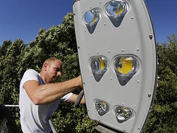Beim FC Stöckach wurde die erste LED-Flutlichtanlage im Landkreis Forchheim errichtet. Foto: Matthias Hoch