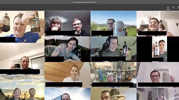 Ein Teil der Teilnehmer an der virtuellen Jahreshauptversammlung