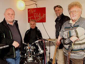 Die Kultband "The Old Fashioneds" in ihrer heutigen Besetzung mit (von links) Franz Rödelmaier, Rainer Kandler, Roland Jäger und Arno Stretz. Foto: Günther Geiling