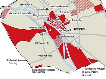 Das Glasfasernetz der Stadtwerke