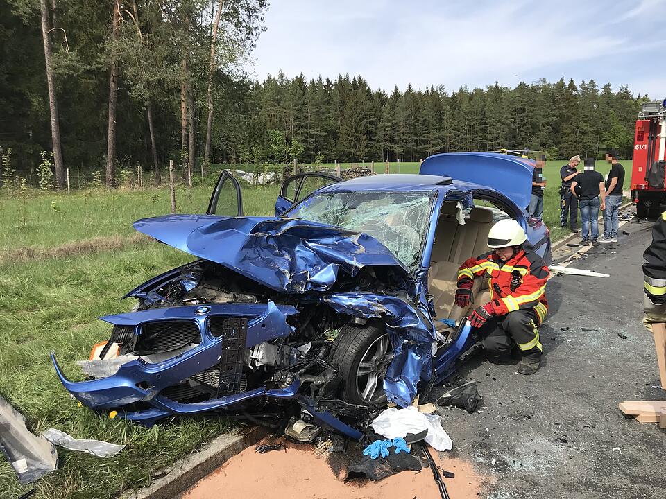 Fünf Verletzte bei Unfall im Landkreis Bayreuth