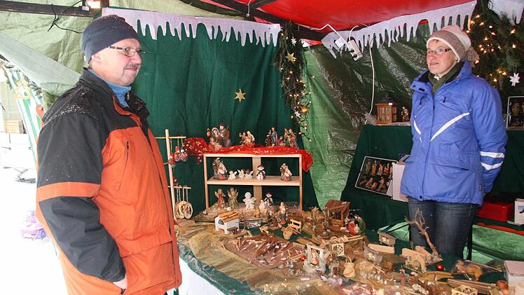 Auch der Krippenstand von Monika und Günter Kotschenreuther war ziemlich verwaist.