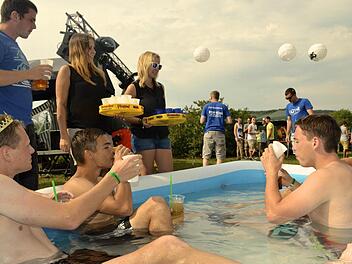 Drei Pools sorgten für Erfrischung.  Foto: privat