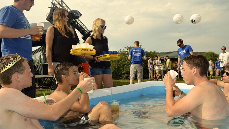 Drei Pools sorgten für Erfrischung.  Foto: privat