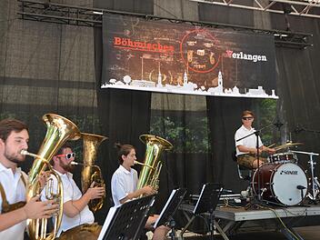 Es gibt sie erst seit heuer: "Böhmisches Verlangen". Am Samstag spielen sie nochmal.  Fotos: Bernhard Panzer