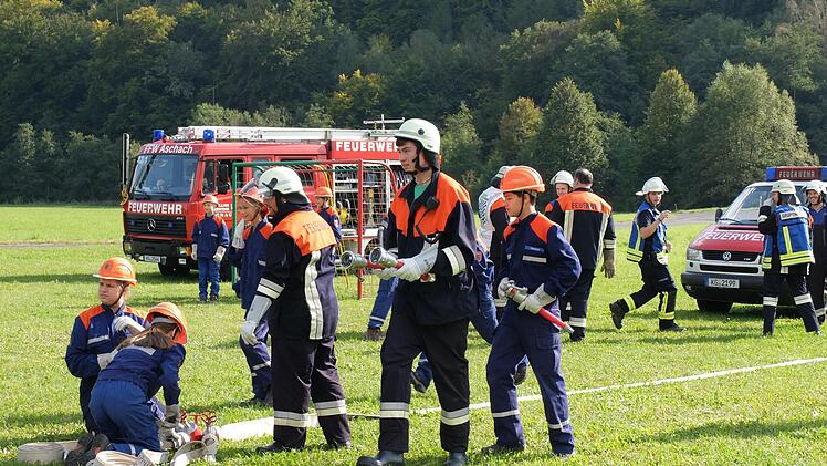 Jugendfeuerwehrtag in Bad Bocklet. Foto: Björn Hein