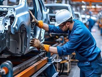 Automobilindustrie, Zulieferer, Autowerk, VW