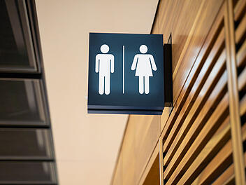 Öffentliche Toilette, Kundentoilette, Klo, Restroom