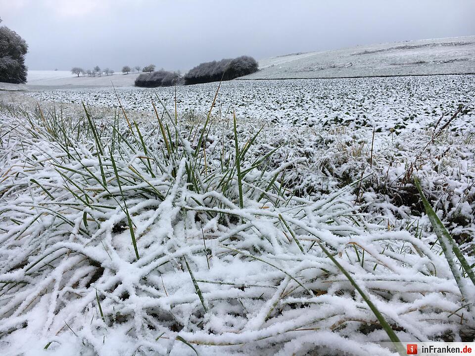 Erster Schnee in Oberfranken