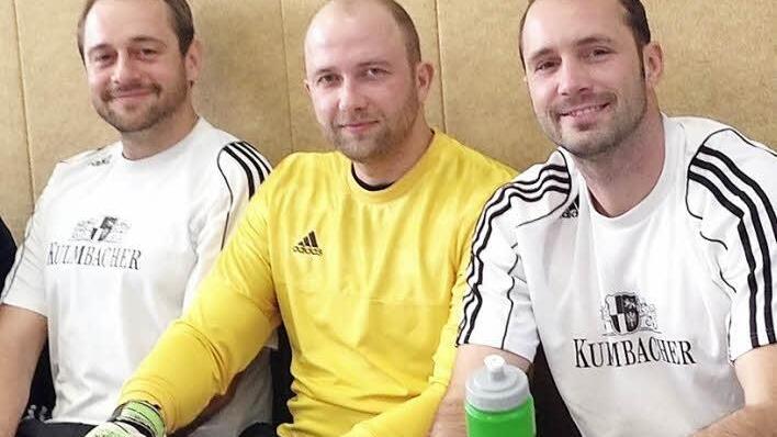 Torhüter und Ex-Keeper unter sich: v. li. Stefan Mühlfriedel, Frank Welz und Sebastian Raasch.