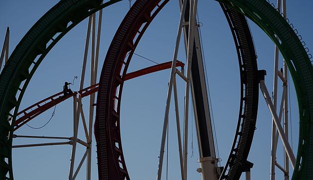 Aufbau Fr&uuml;hlingsdom in Hamburg