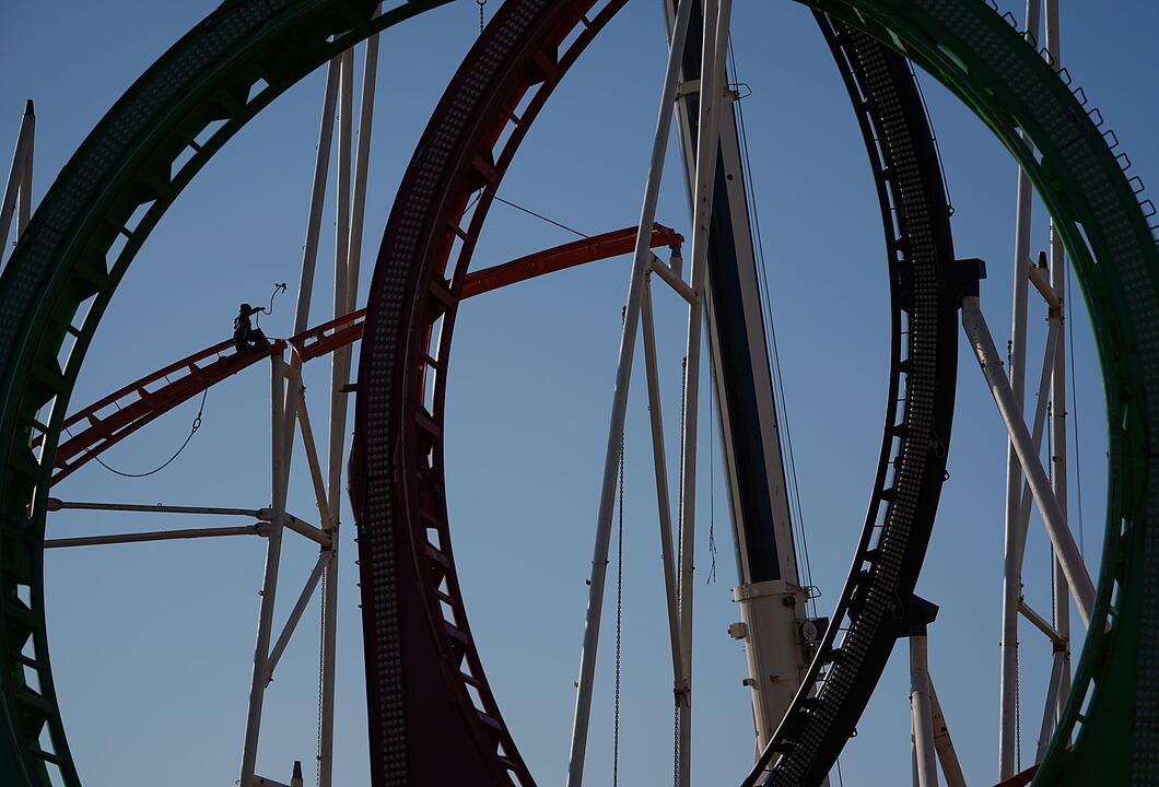 Aufbau Fr&uuml;hlingsdom in Hamburg