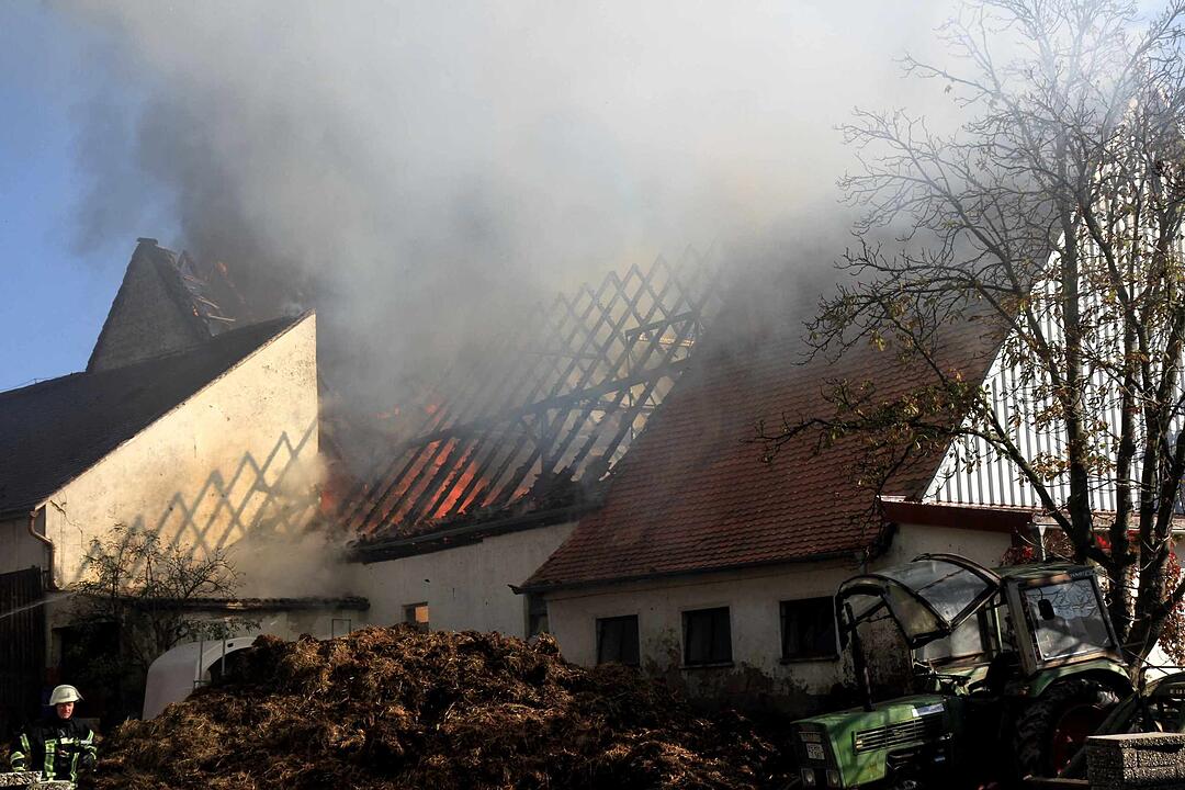 Brand in Schweinestall in Herzogenaurach