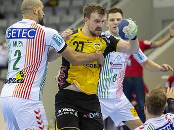 Auf Pontus Zetterman und den HSC Coburg wartet binnen vier Tagen das zweite Schlüsselspiel. Am Dienstag gastieren die Eulen Ludwigshafen in der HUK-Arena.  Foto: Uwe Gick