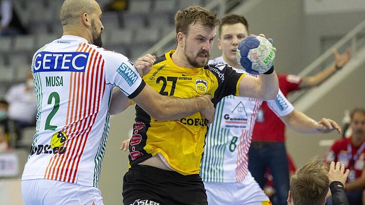 Auf Pontus Zetterman und den HSC Coburg wartet binnen vier Tagen das zweite Schlüsselspiel. Am Dienstag gastieren die Eulen Ludwigshafen in der HUK-Arena.  Foto: Uwe Gick