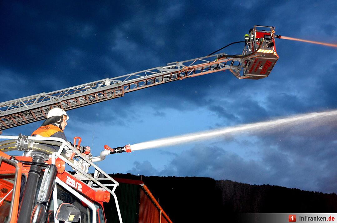 Brand im Sägewerk Untererthal