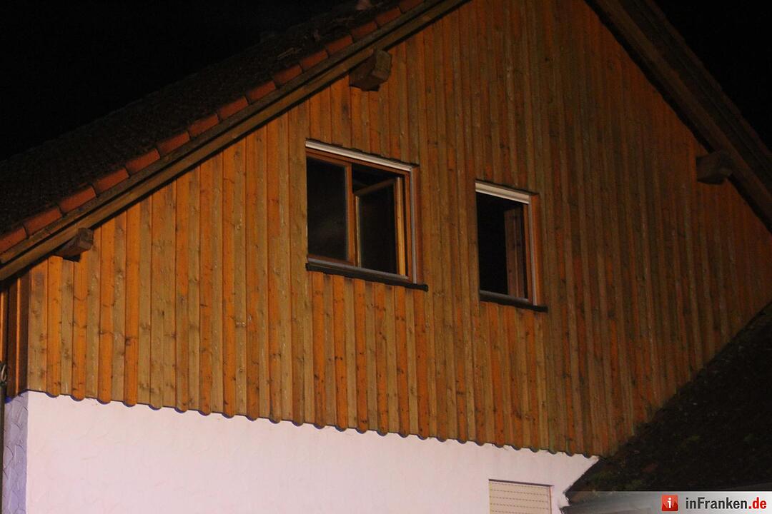 Brand eines Einfamilienhauses in Engelmannsreuth
