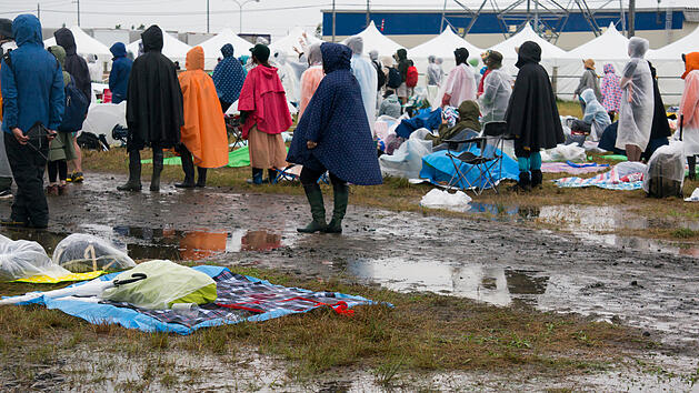 Unwetter, Festival, Gewitter, Matsch, Schlamm