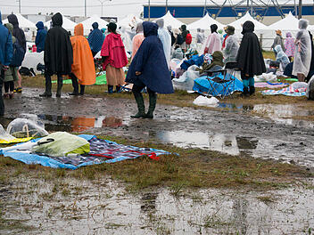 Unwetter, Festival, Gewitter, Matsch, Schlamm