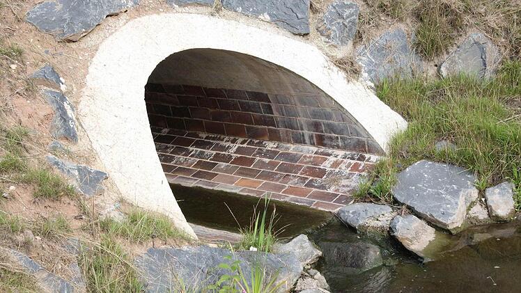 Die Einmündung des verrohrten Rottenbachs.