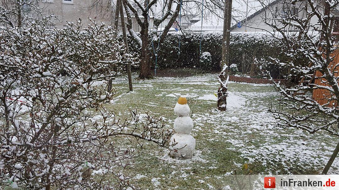 Schnee in Franken