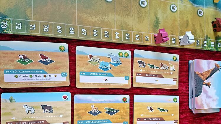 Spiele-Test "Wilde Serengeti": Gehobenes Familienspiel für Wildtier-Fans