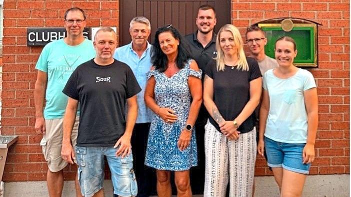 Der neu gew&auml;hlte Vorstand des TC 69 Hammelburg. Lukas Heid