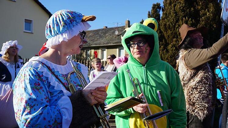 Faschingszug in Zeitlofs. Foto: Marion Eckert