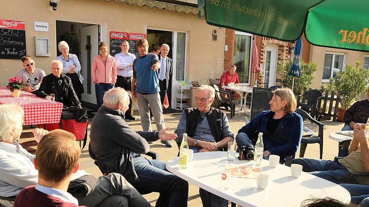Mit Norbert Sandner am Zeltplatz Foto: Franz Galster