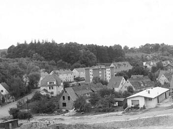 Historischer Blick auf das Hochhaus in der Von-Mayer-StraßeFoto: CT-Archiv