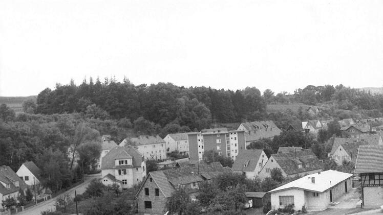 Historischer Blick auf das Hochhaus in der Von-Mayer-StraßeFoto: CT-Archiv