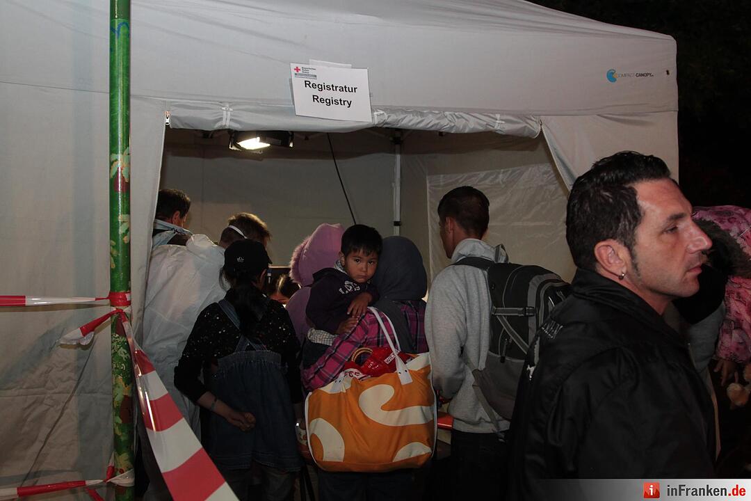 Flüchtlinge kommen in Nürnberg an