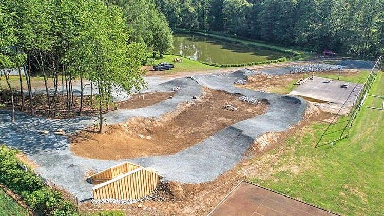 Der Mountainbike-Park Stammbach aus der Luft  Foto: RadQuartier