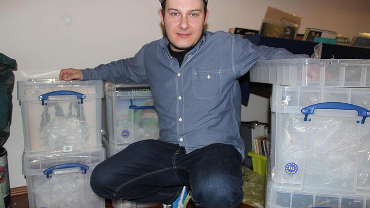 Die Boxen schützen Florian Helds Schätze besonders gut. Foto: Markus Häggberg