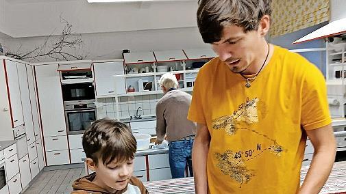 Raphael und Lukas in Aktion 