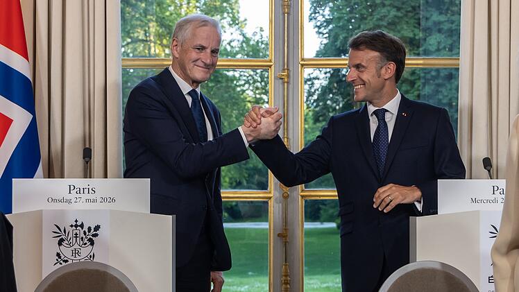 Norwegens Ministerpr&auml;sident St&oslash;re in Paris