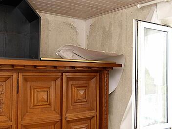 Feuchtigkeit in der Wohnung hat zu massivem Schimmelbefall geführt. Mit allergrößter Wahrscheinlichkeit wurde Wäsche in der Wohnung gewaschen und getrocknet, aber nicht gelüftet. Jetzt hat der Vermieter einer vierköpfigen Familie aus Syrien gekündigt. Foto: Christoph Winter