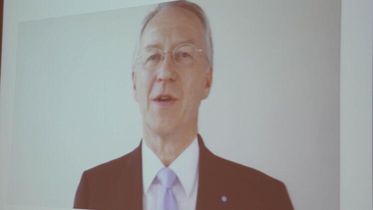 Die Videobotschaft von Werner Schnappauf  Foto: Friedwald Schedel