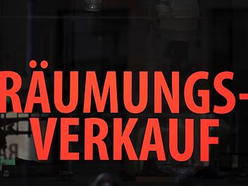 R&auml;umungsverkauf im Einzelhandel