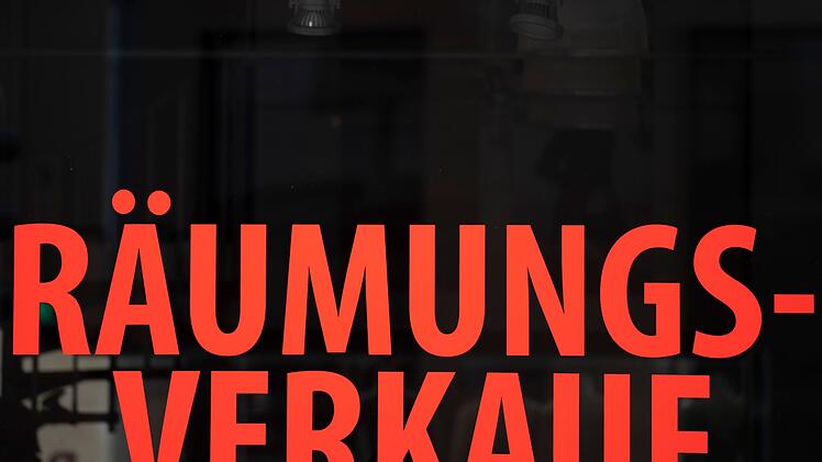 R&auml;umungsverkauf im Einzelhandel