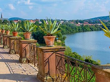 Aschaffenburg am Main in Unterfranken