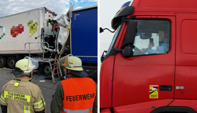 Schwerer Unfall auf der A9: Gaffer filmen Lkw-Crash