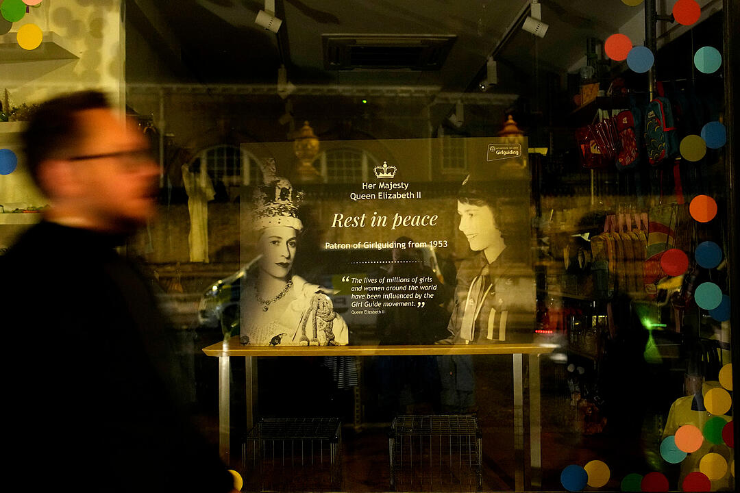 Nach dem Tod von Königin Elizabeth II. - London