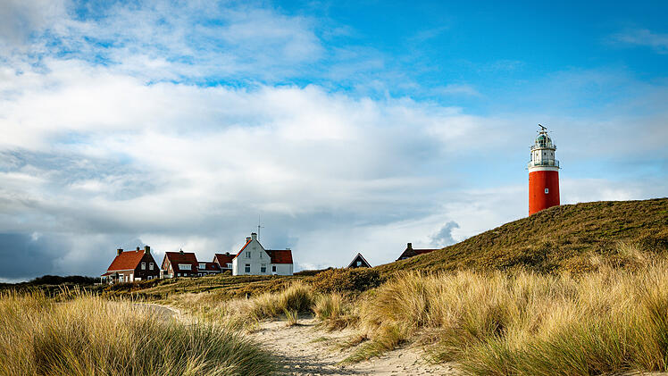 the lighthouse of the island texel in holland
