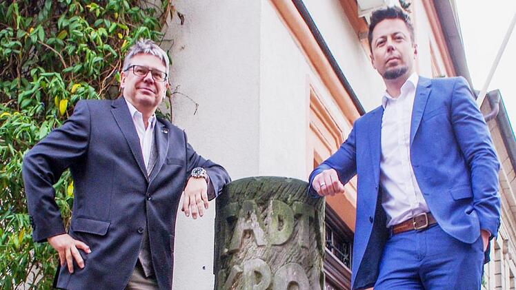 Jochen Löffler (l.) und Johannes Meitner leiten die Stadtwerke Kronach.Foto: Marco Meißner