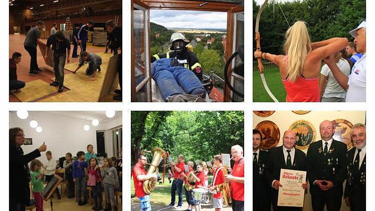 Vielfältig präsentiert sich das Vereinsleben im Landkreis Bad Kissingen. Fotomontage: Heike Beudert