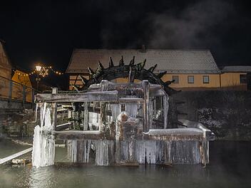 Frostige Nacht in Ebermannstadt