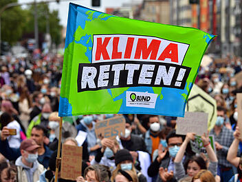 Demonstration von "Fridays for Future" in Erfurt