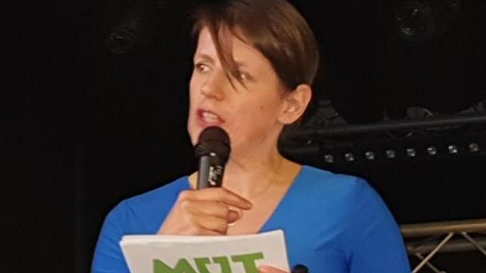 Anne K&ouml;rkel hielt ihr Referat zum  Thema Mut.Maria L&ouml;ffler