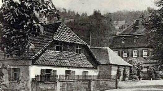 So sah das Haus von Bürgermeister Gerhard Wunder aus, als es vor 1960 als Kindergarten genutzt wurde.